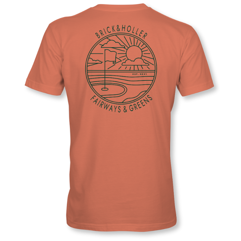 Golf Circle Salmon T-Shirt back