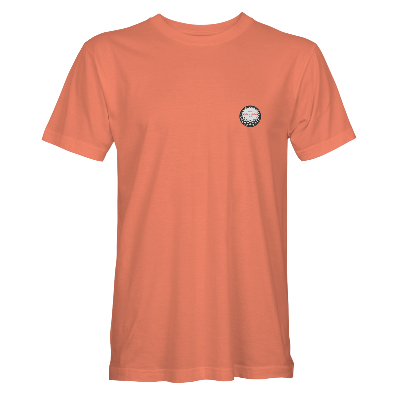 Golf Circle Salmon T-Shirt back