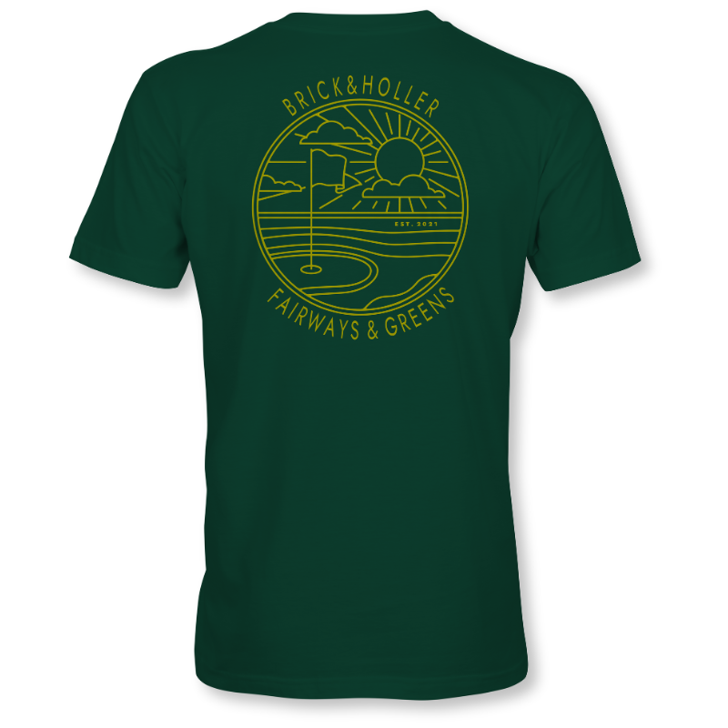 Golf Circle Green T-Shirt back