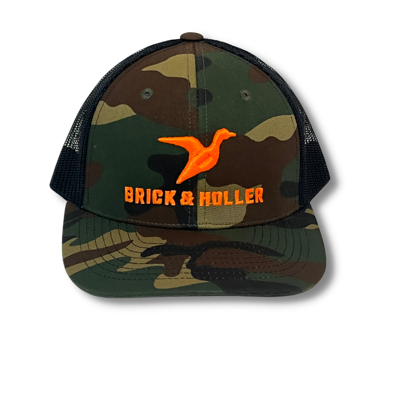 Brick & Holler Outdoors is bringing you a fantastic style Duck Camouflage Cambridge trucker-style hat. Finest in comfort and style. Take this camo hat hunting and look in good in the wood