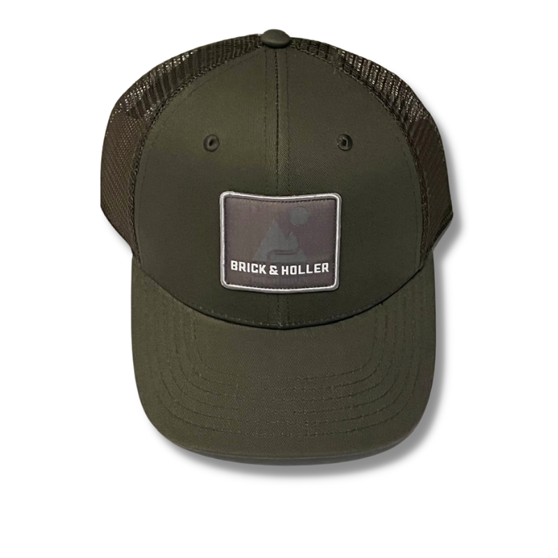 Brick & Holler Mountain logo patch hat.