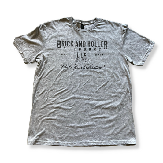 Brick and Holler Outdoors. Gildan, Supersoft.