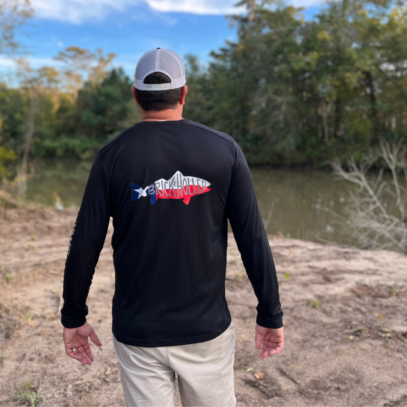 Introducing the Long Sleeve Black Texas Fish Shirt which is truly the shirt for you! This shirt is durable, and versatile and is perfect for wearing any day of the week. 