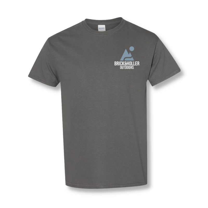 Brick & Holler Outdoors Logo T-shirt in Gray