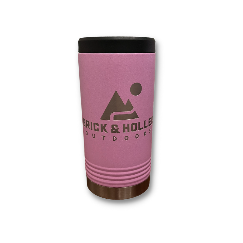 Stainless Steel Skinny Koozie in Pink.